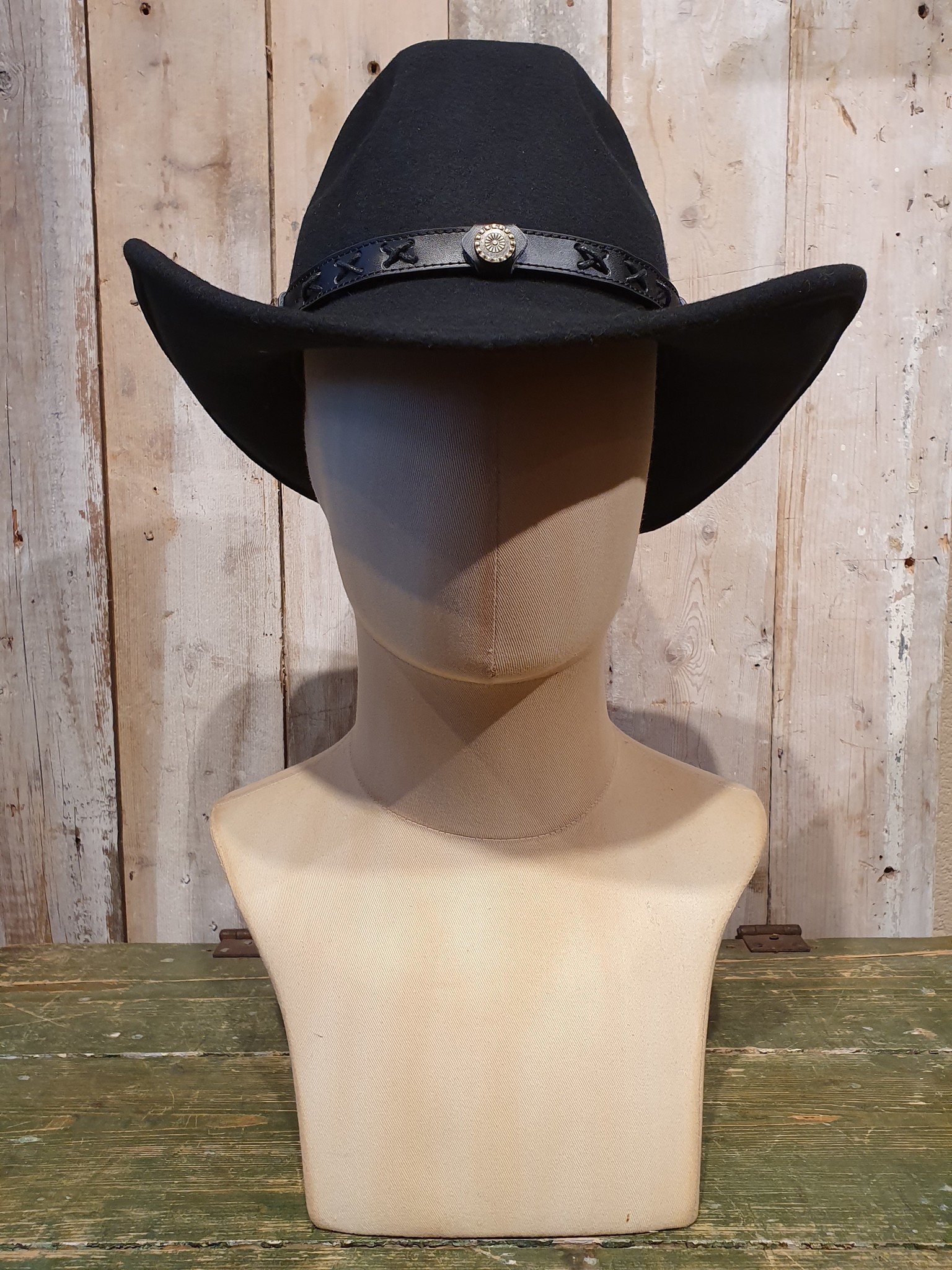 Black woolen western hat | Twister | repellent