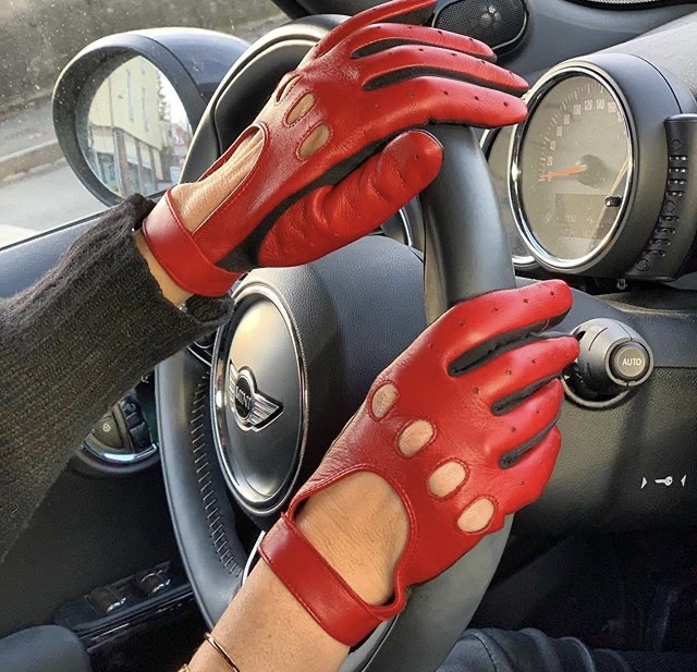 consultant Leraren dag Echt Rode leren handschoen | Kessler | touchscreen | autohandschoen - Boots by M