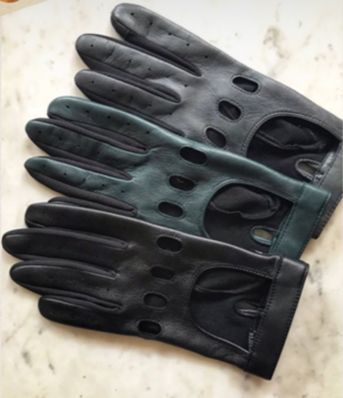 Kessler Zwart  leren touchscreen handschoen