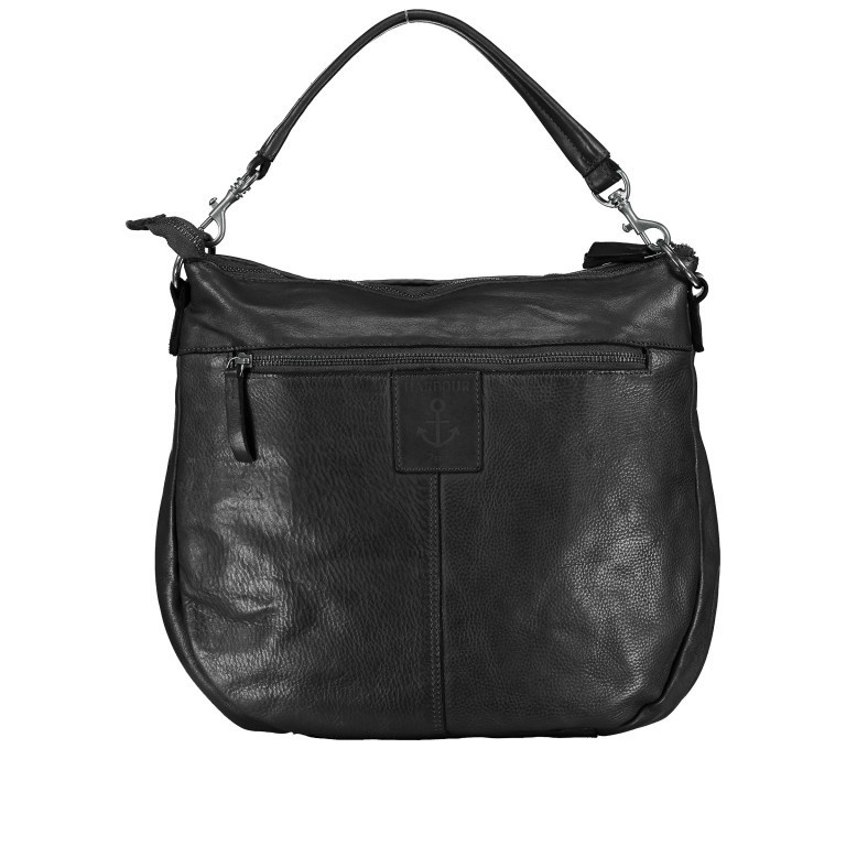 Black braided leather bag | Harbour 2nd | Shoulderbag | zipper
