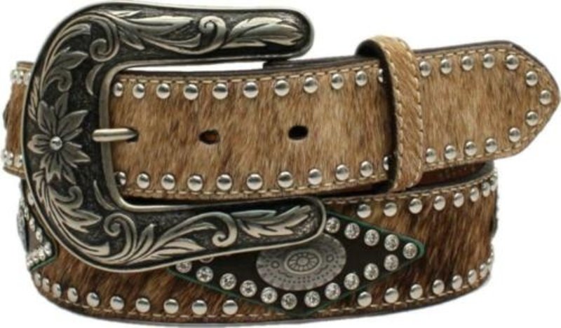 mens cow hair belts