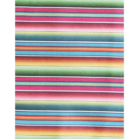 Shawl met meerkleurige strepen