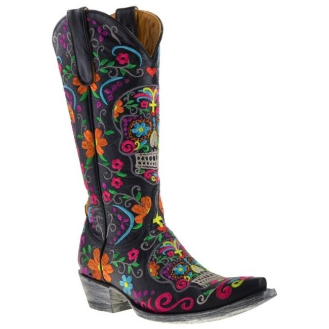 sugar skull boots