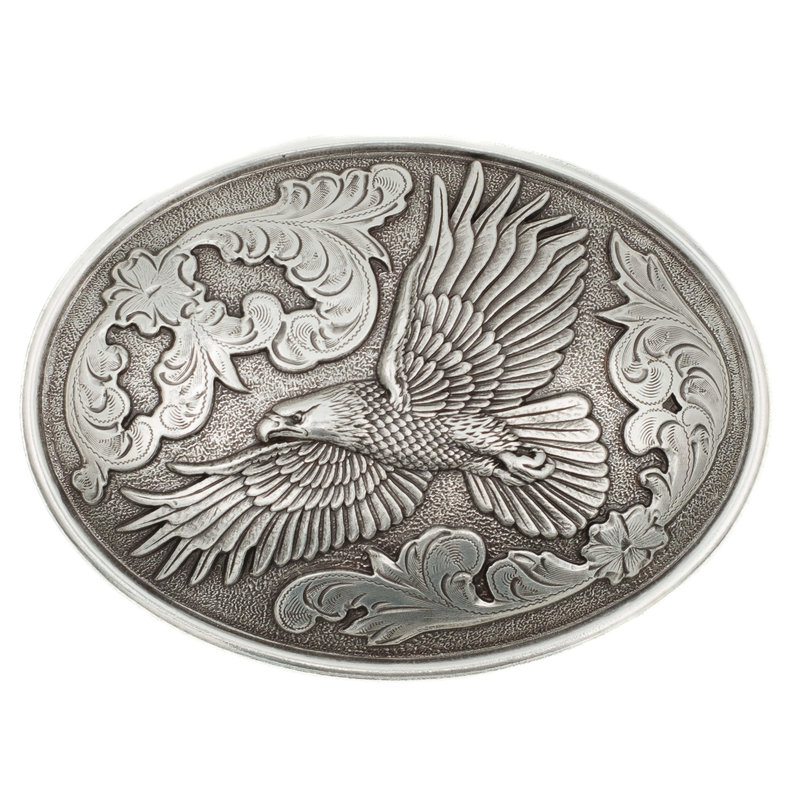 Nocona  Silver colored buckle with eagle