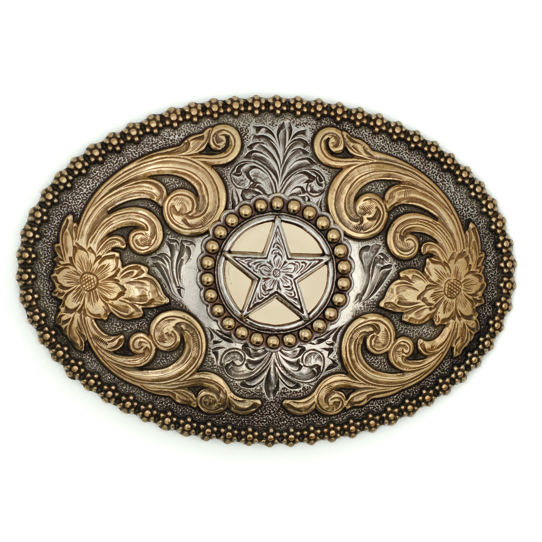Nocona  Oval buckle with star