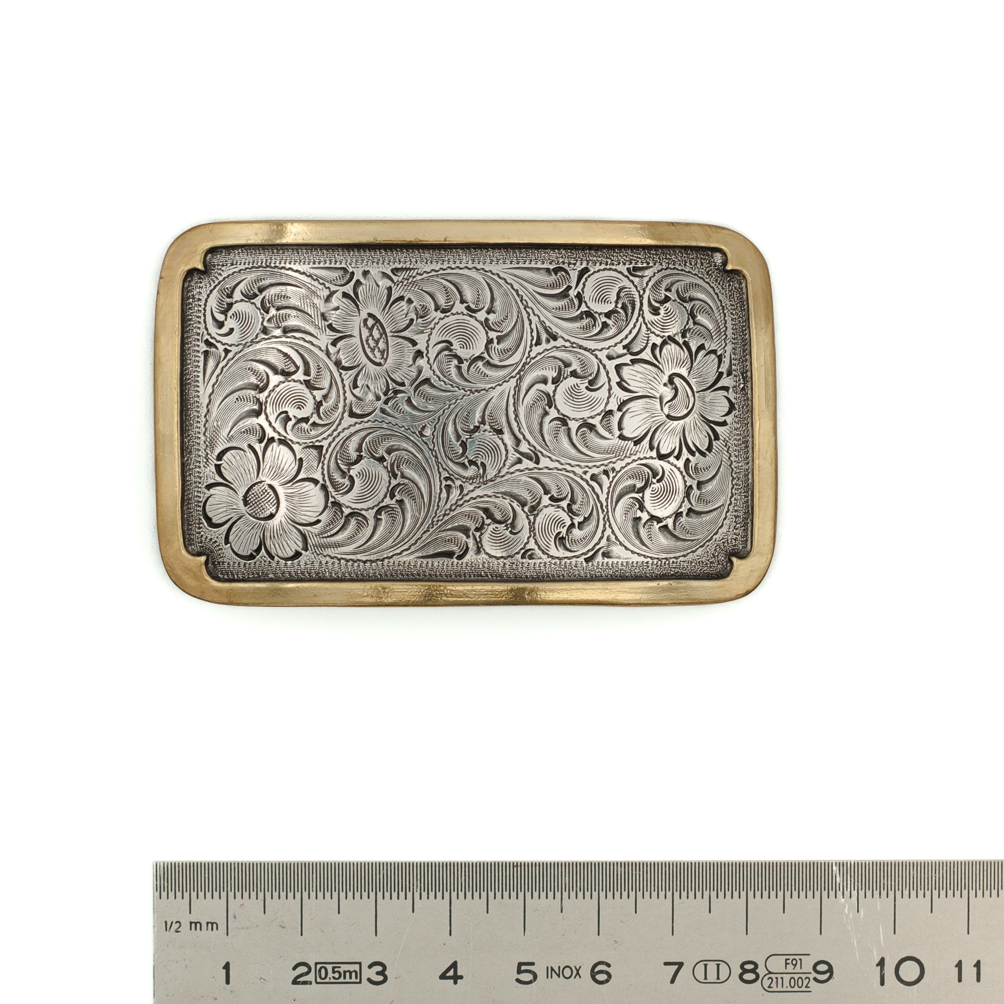 Nocona  Metalen Buckle met bloemmotief