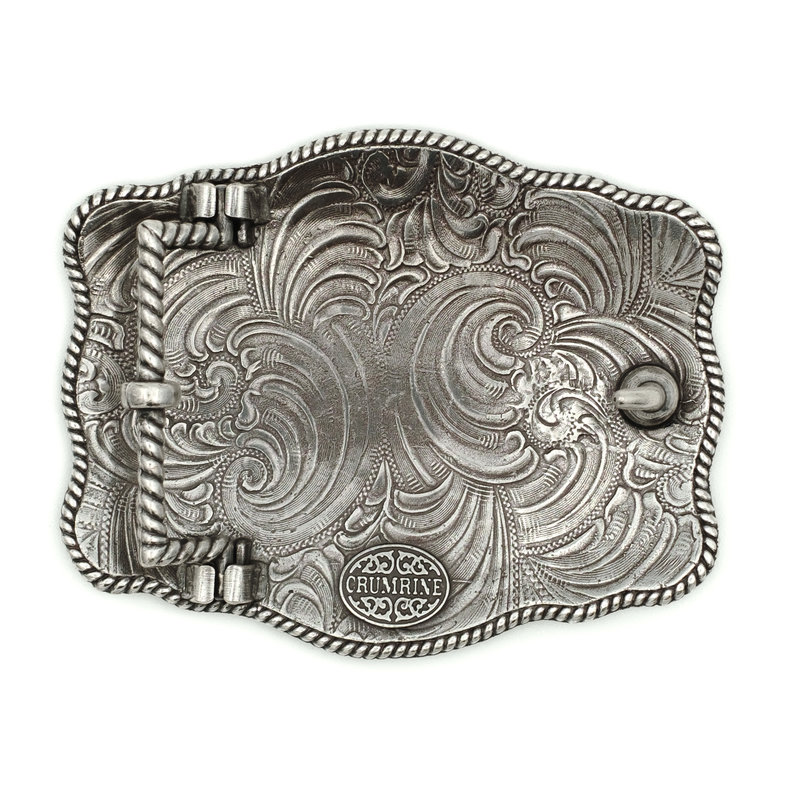 Crumrine Metal buckle with  Elk