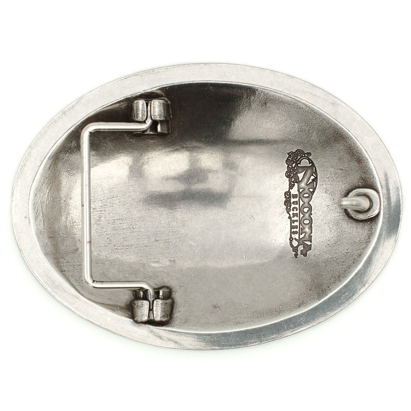 Nocona  Zilverkleurige buckle met bizon