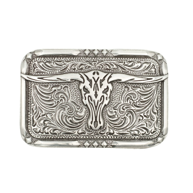 Crumrine Silver colored buckle with special details