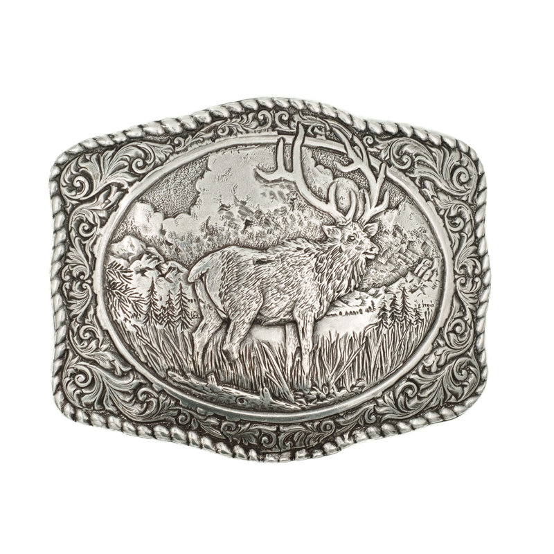 Crumrine Metalen Buckle met edelhert