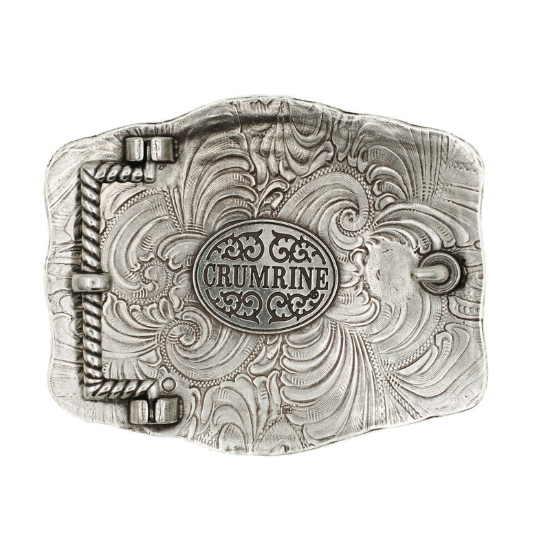 Crumrine Metal buckle with  Elk