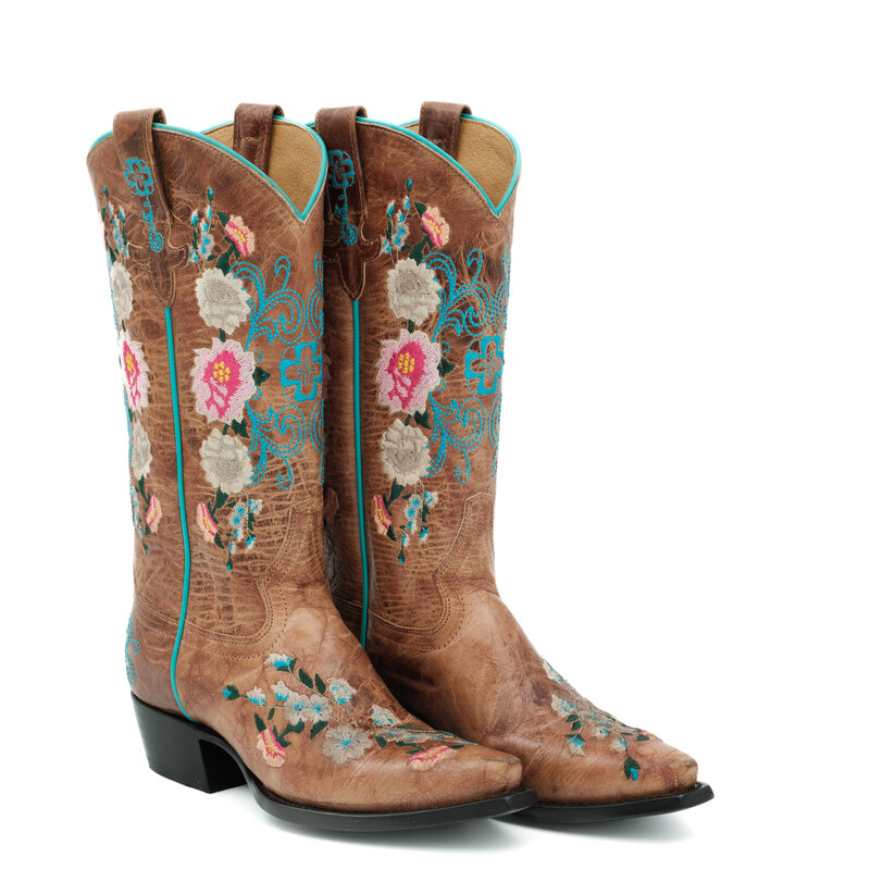 Macie Bean Rose Garden cowboy boot