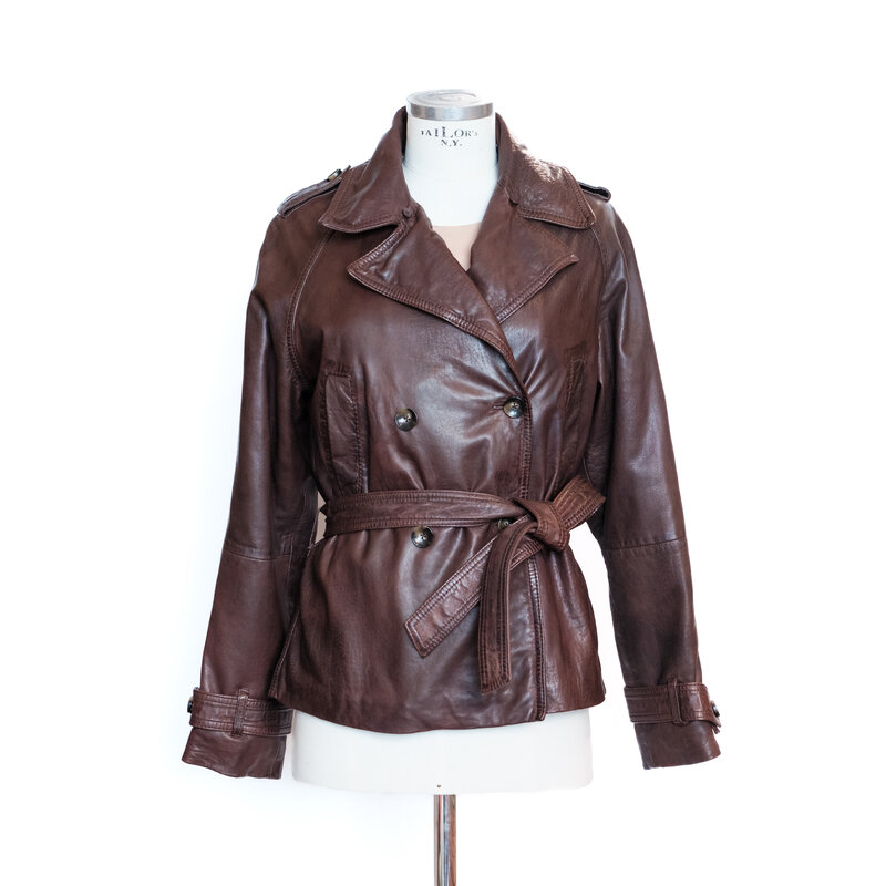 Dark brown leather jacket - The Jackie Leathers - Boots by M