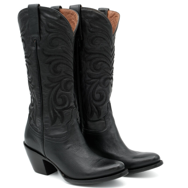 Lucchese Laurelie Black Cowboystiefel