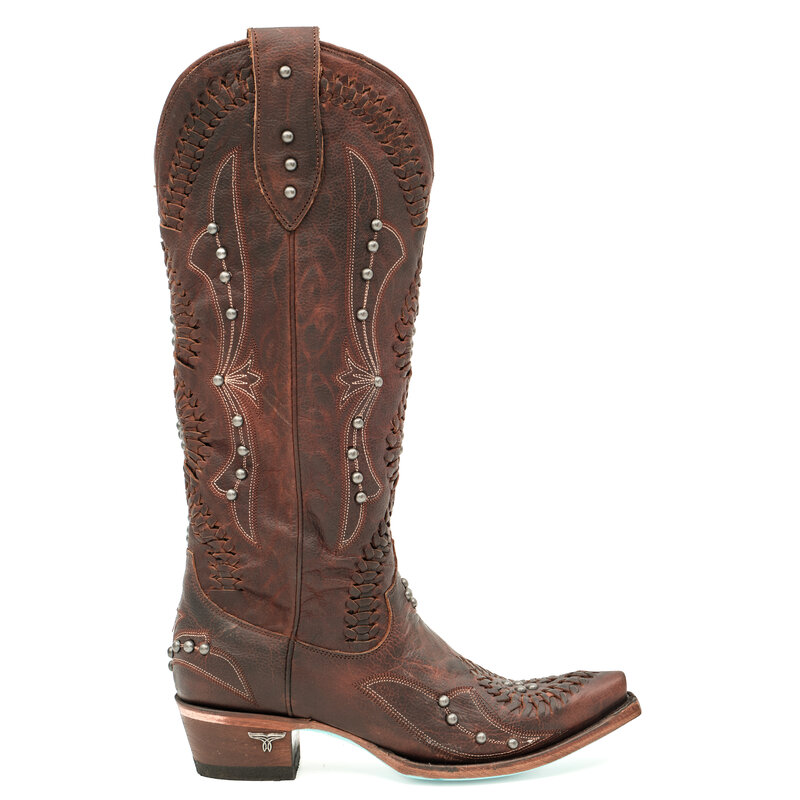 Lane Cossette high brown cowboy boot