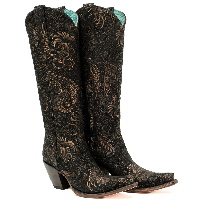 Corral  Goldie tall black cowboy boot