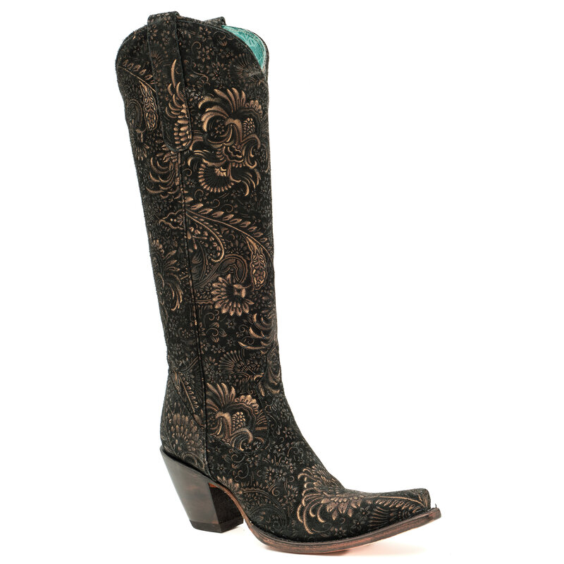 Corral  Goldie tall black cowboy boot