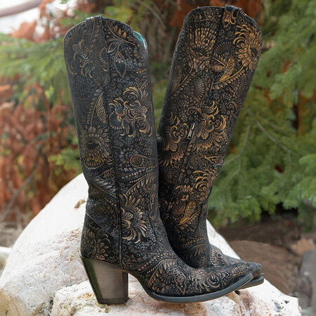 Corral  Goldie tall black cowboy boot