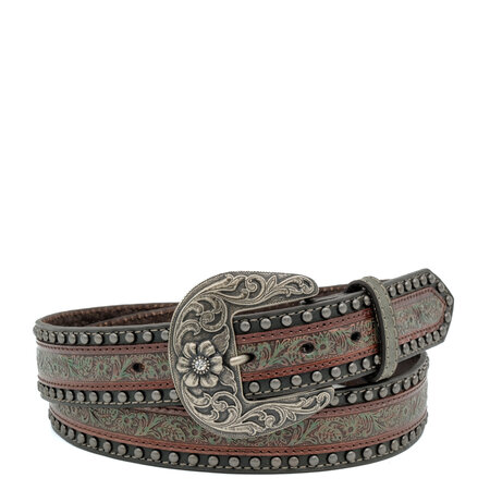 Nocona  Brown/grey leather belt