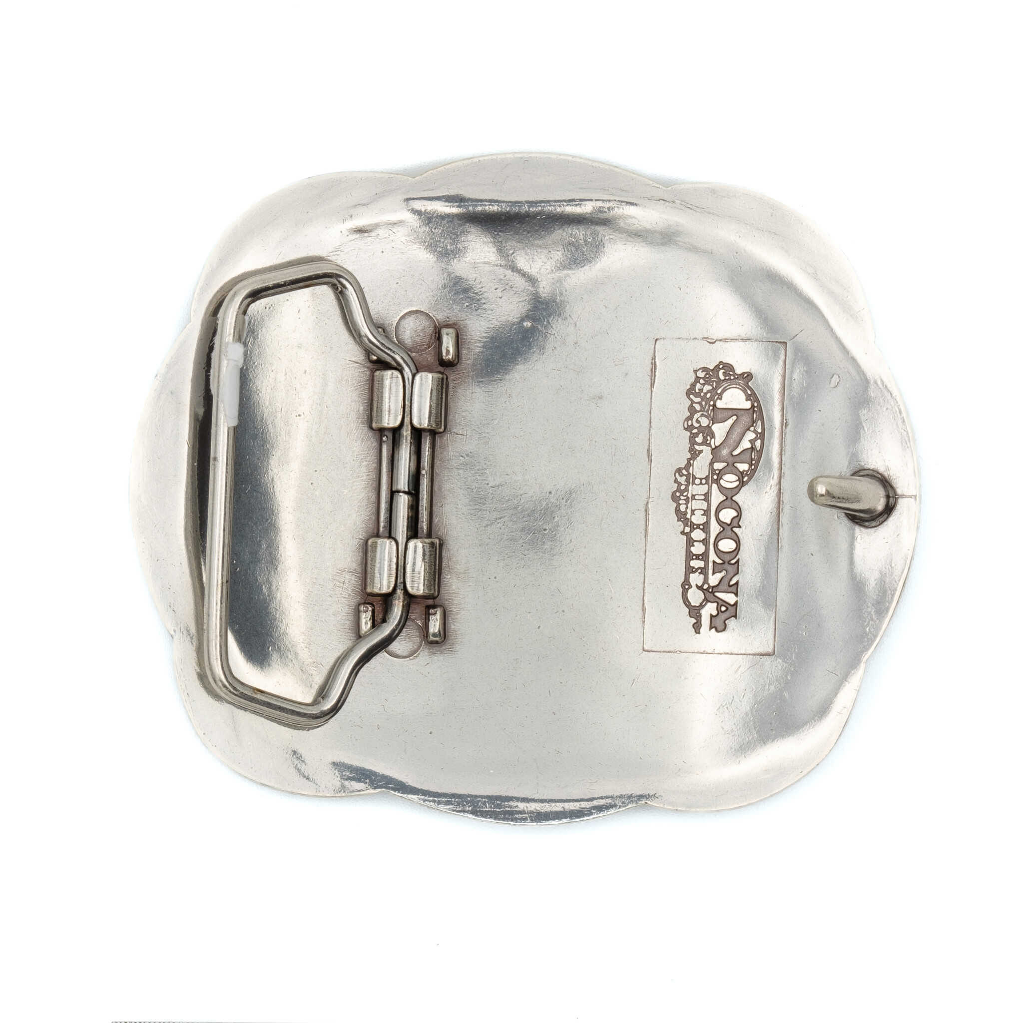 Blazin' Roxx Zilverkleurige buckle met bloem en strass