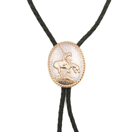 Ovale Bolo tie mit Reiter