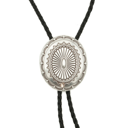 Bolo tie mit Blumenmotiv