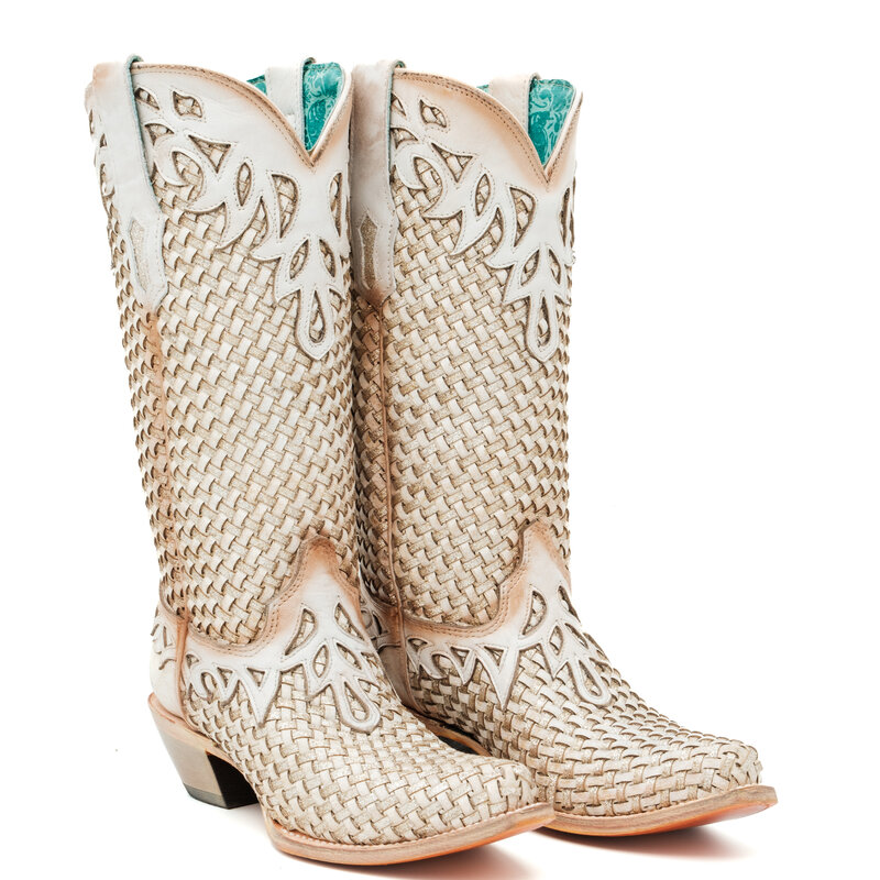 Corral  Damy beige cowboy boot