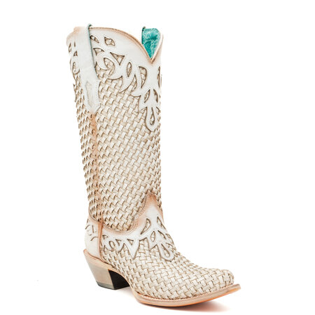 Corral  Damy beige cowboy boot