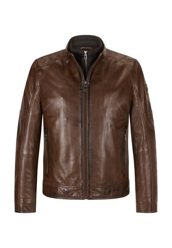 Milestone BenderJacke Dunkel Cognac