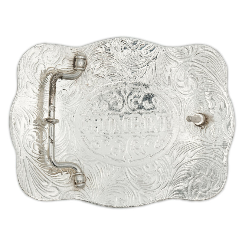 Crumrine Buckle with  floral pattern
