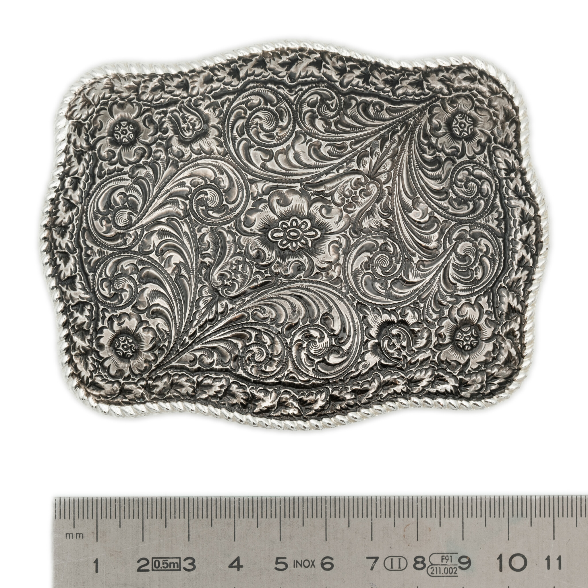 Crumrine Schnalle mit Blumenmuster