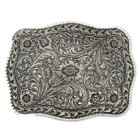 Crumrine Buckle with floral pattern