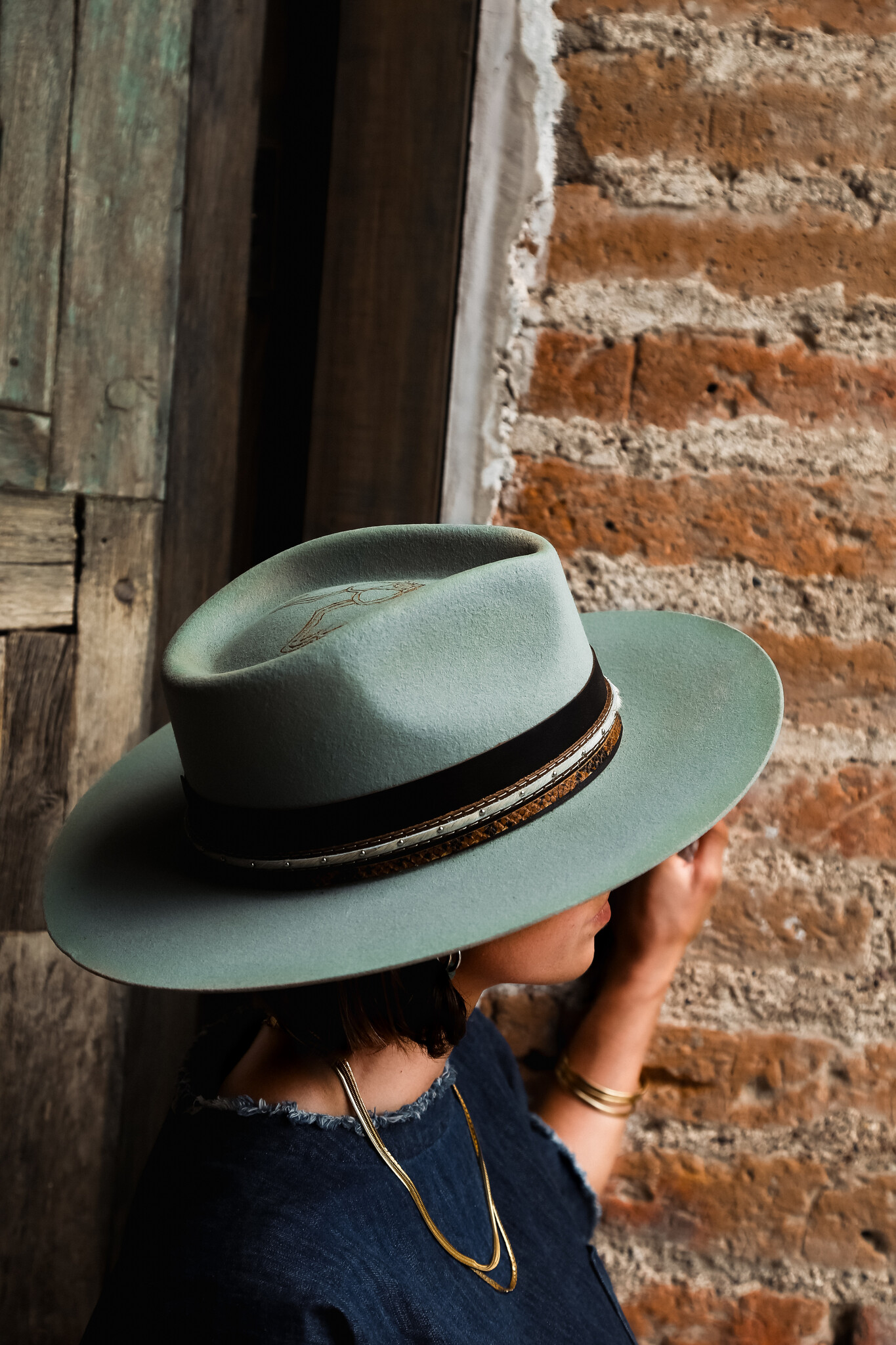 Corral  Rebel hat aqua