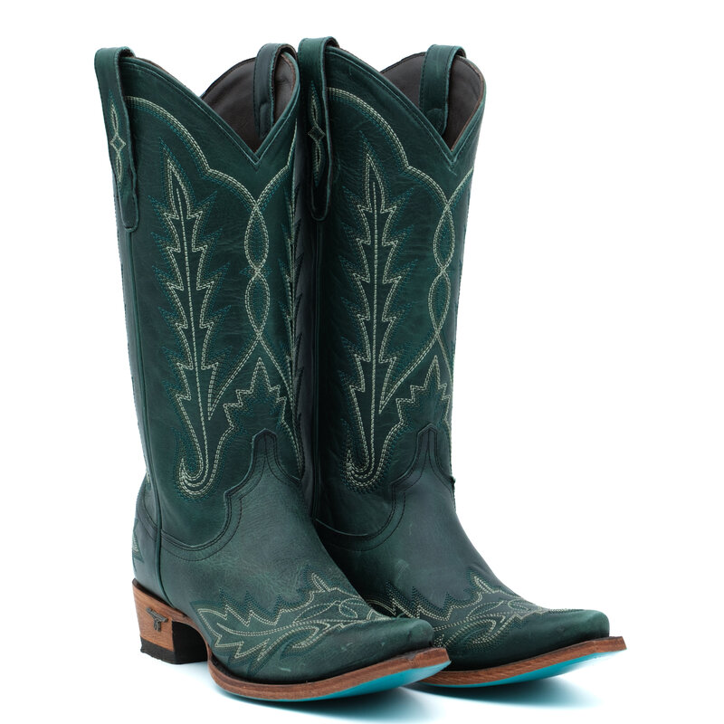 Donkergroene cowboy laarzen - Lane - Boots by M
