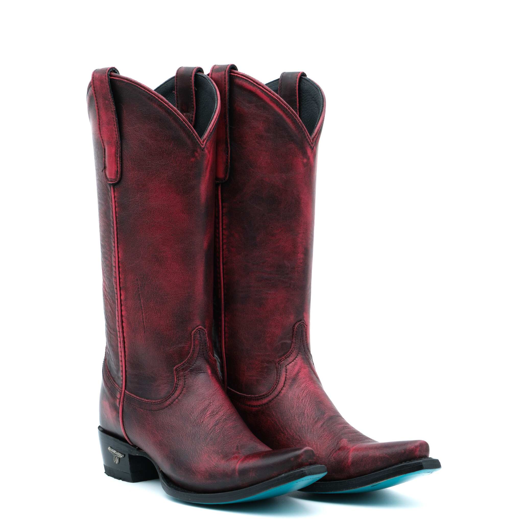 Lane Emma Jane Black Cherry cowboy boot