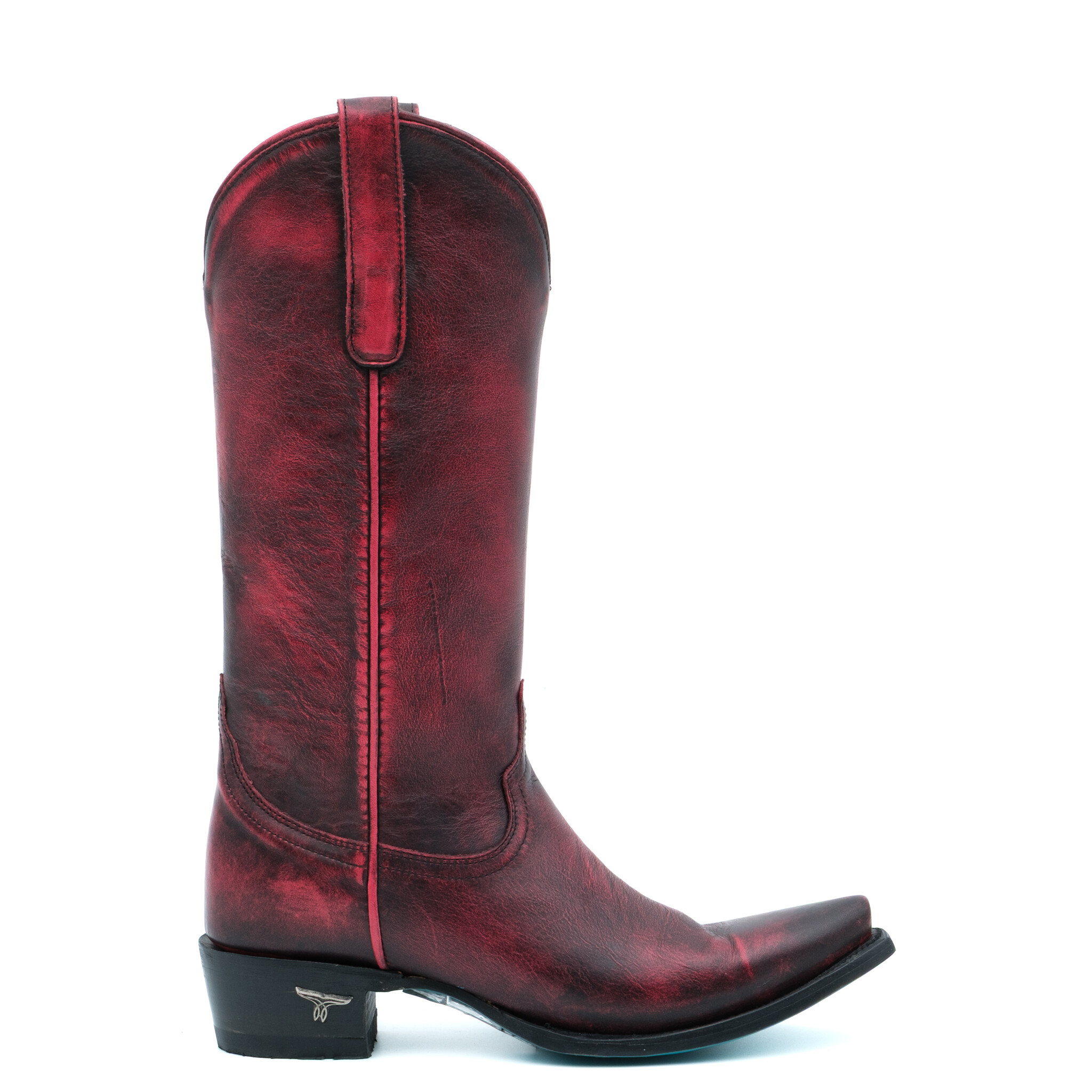 Lane Emma Jane Black Cherry cowboy boot