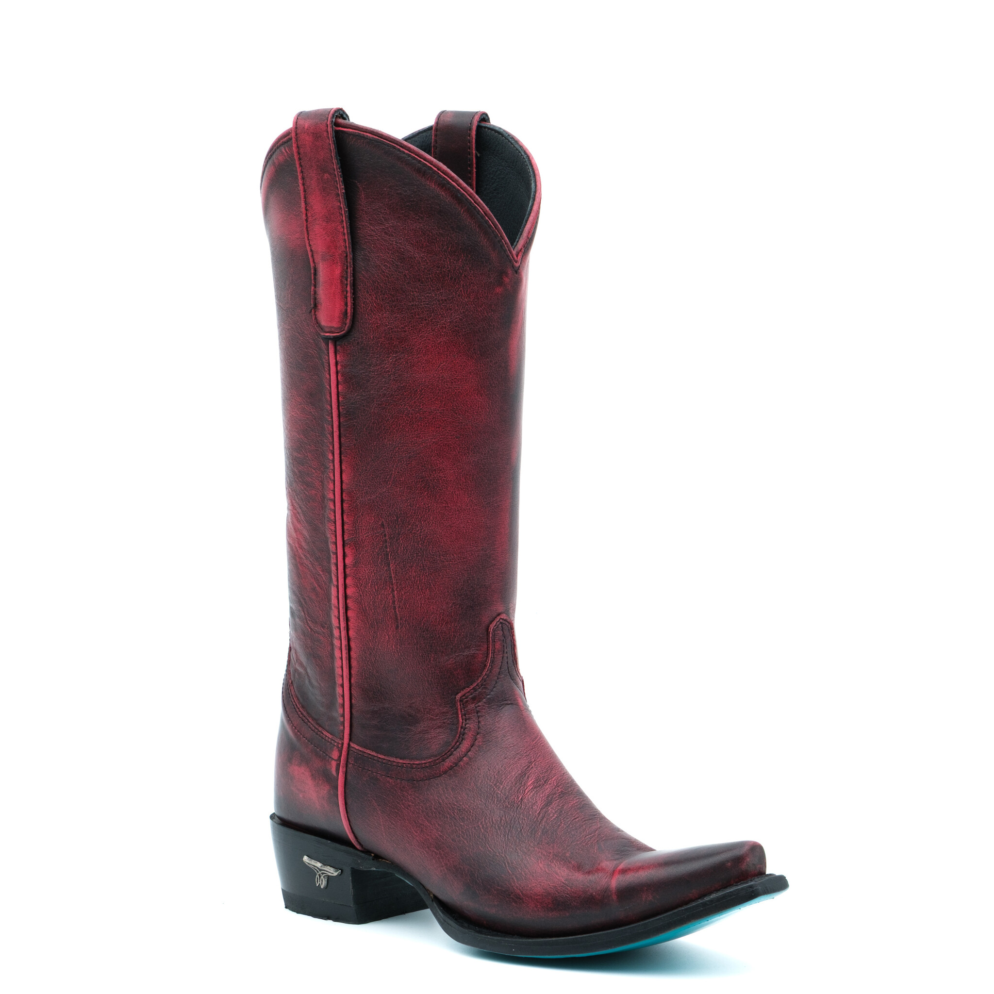 Lane Emma Jane Black Cherry cowboy boot
