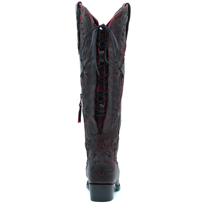 Lane Reverie Black Cherry cowboy boot