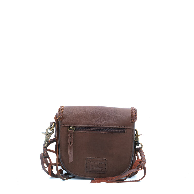 American Darling Jane crossbody tas bruin met franjes