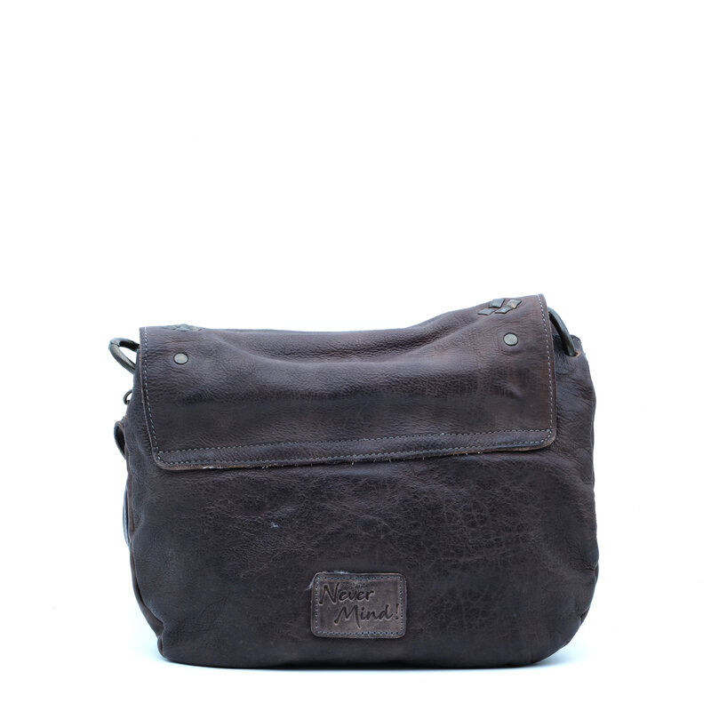 American Darling Grijze leren tas