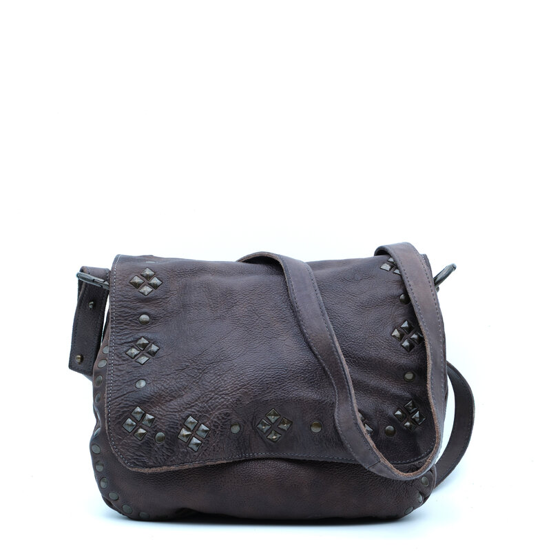 American Darling Grijze leren tas