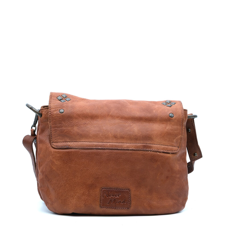 American Darling Bruine leren tas