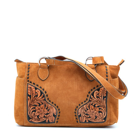 Ariat Bruin suede handtas Sierra