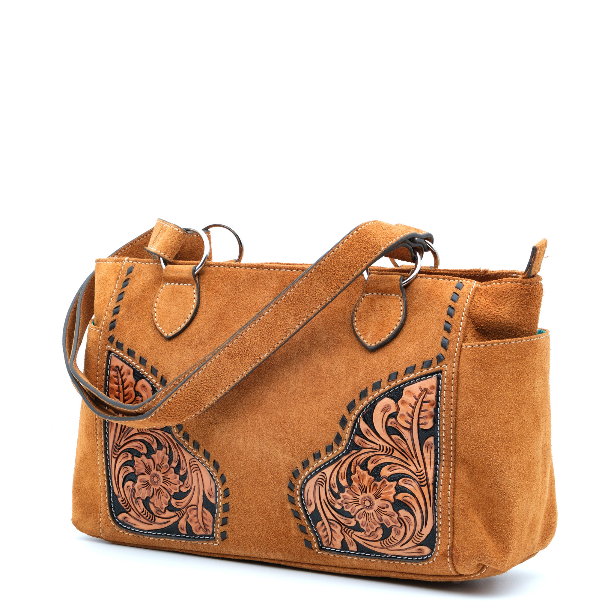 Ariat Brown suede hand bag Sierra