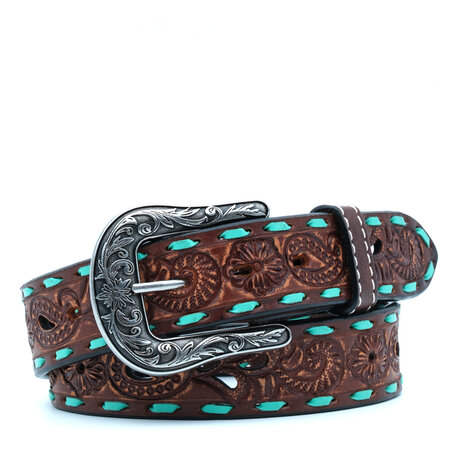 Angel Ranch Dark brown leather belt