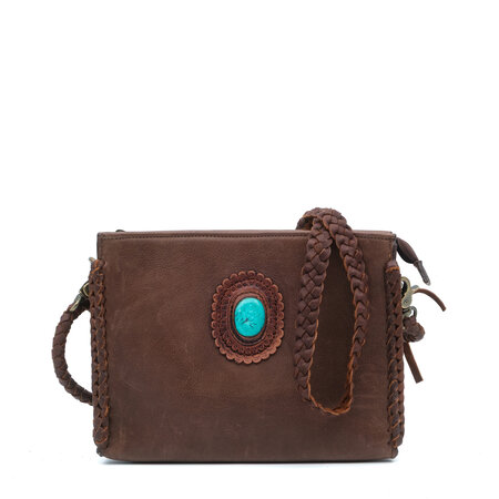 American Darling Jane crossbody tas bruin