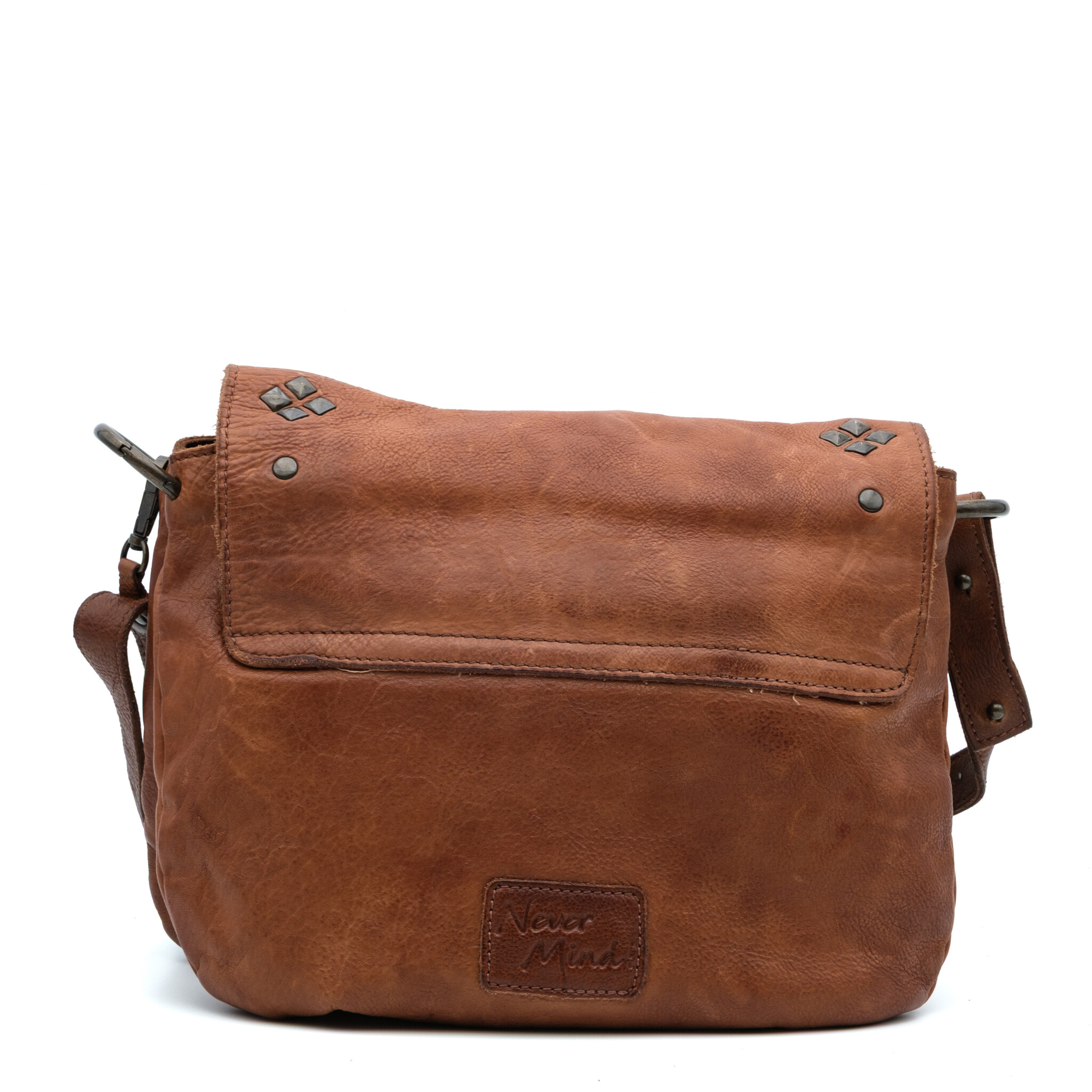 American Darling Bruine leren tas