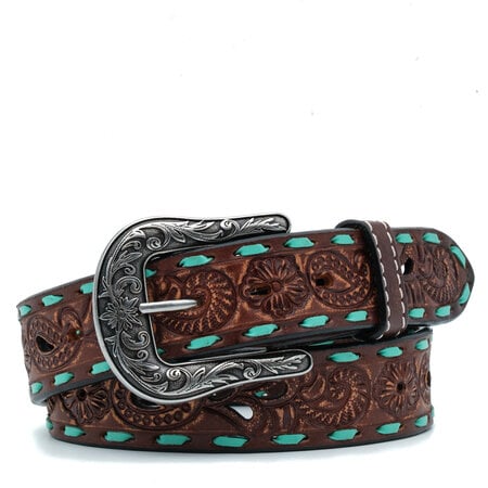 Angel Ranch Dark brown leather belt