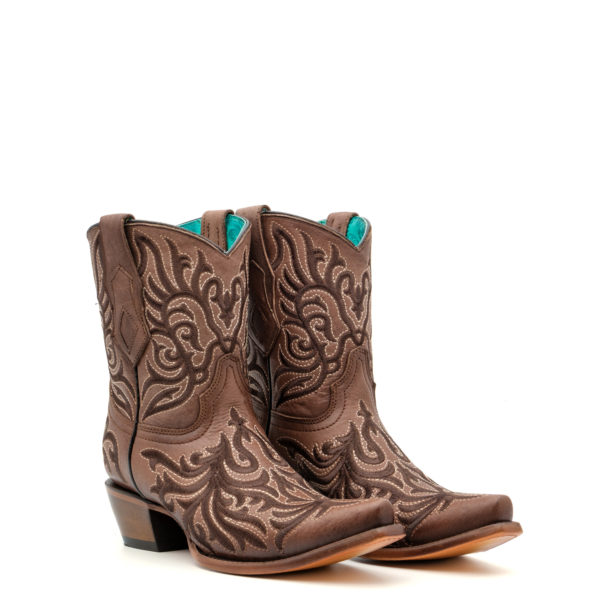 Corral  Lily korte cowboylaars brown