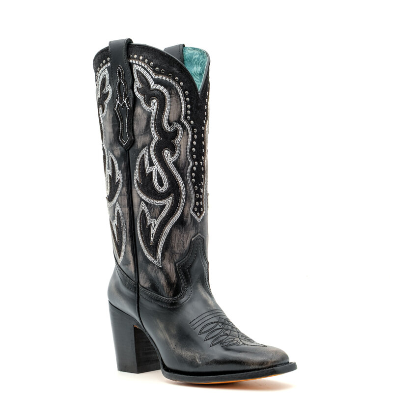 CORRAL BOOTS ブーツ 6 M Black Leather Cowboy Boot - Corral - Boots by M